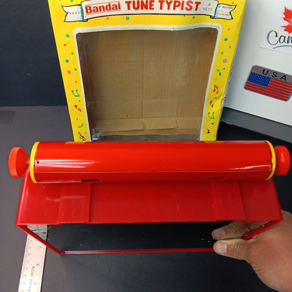 Vintage Musical Tune Toy Bandai Tune Typist Typwriter With Box Made In JAPAN - Picture 11 of 16